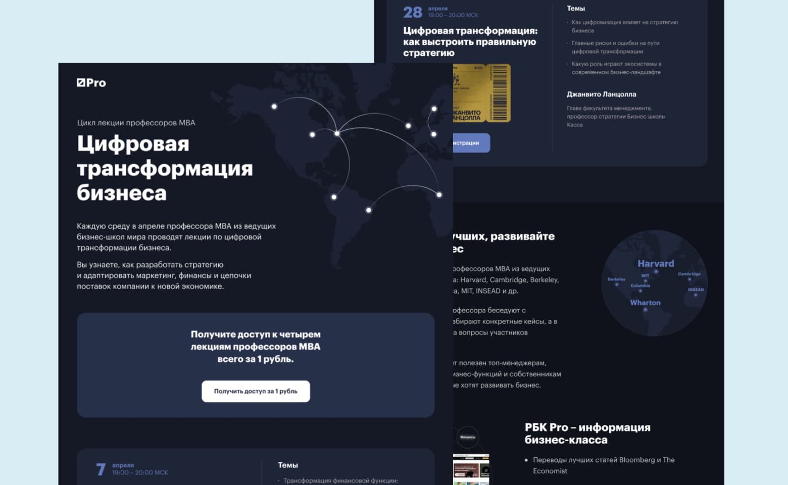 Цикл лекций профессоров MBA